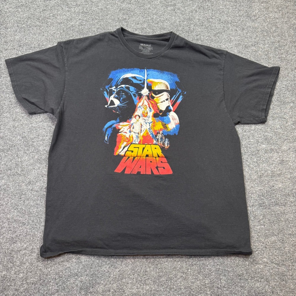 Star Wars The Saga Continues Shirt Mens 2XL Black Fith Sun Empire‎ Strikes Back